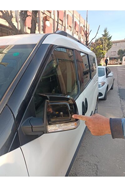FERİT OTOKILIF Doblo Yarasa Ayna Kapağı Çift Taraflı Bant Ile Kolayca Montaj
