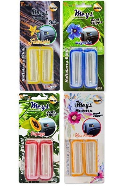 Genel Markalar Meys Oto Petek Kalorifer Kokusu Klips - 4 Paket (16 Adet) 4 Fa...