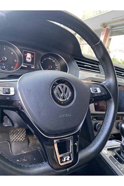 vagmarket غطاء شعار عجلة القيادة تيجوان آر 2016+