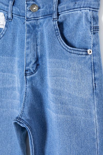 Cansın Mini Blue Pocket Crest Detailed Boy's Jean Trousers 20357
