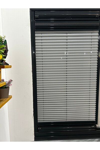 TREND STOR PERDE Plise Gece Gündüz Katlanır Cam Balkon Perdesi - Ofis Perdesi - Mutfak Perdesi - Salon Perdesi