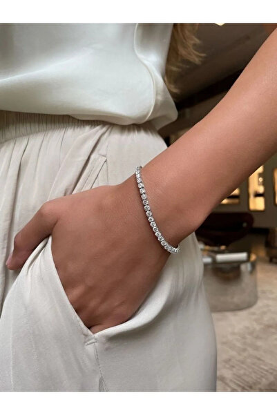 DEMOKAN Kadın Kare Kesim Su Yolu Bileklik