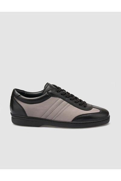 Cabani 100% Genuine Leather Black Men's Casual Shoes