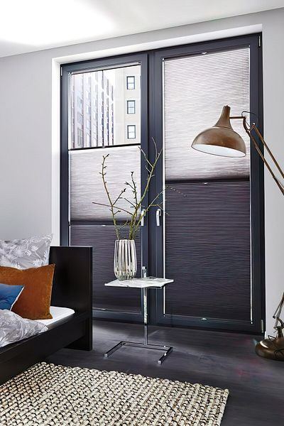 TREND STOR PERDE Pleat Day and Night Folding Glass Balcony Curtain - Office Curtain - Kitchen Curtain - Living Room Curtain