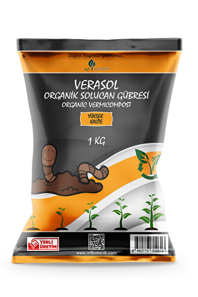 MF Botanik Solucan Enzimli Bitki Besini %100 Organik Solucan Katkısı 1 Kg Düzenleyici Vitamin Besin
