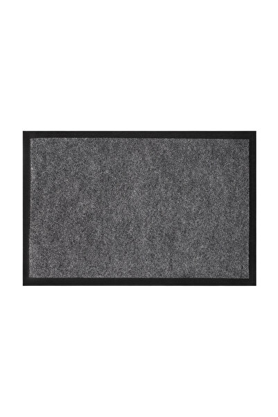 Genel Markalar Ps019a Gri Kaymaz Taban Nem Alıcı Toz Alıcı Kapı Önü Paspası Uv Dayanıklı 40x60 Cm