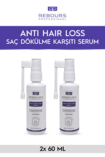 rebours professional Saç Derisi Saç Dökülmesi Karşıtı Procapil Biberiye Suyu Biotin Sprey Serum 2 X 60 ml