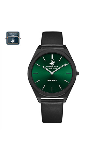 Beverly Hills Polo Club ساعة بيفرلي هيلز بولو كلوب للرجال، أنالوج، بمينا أخضر...