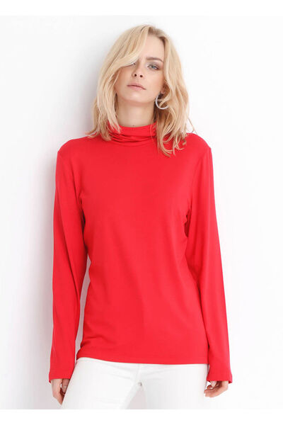 Sense Turtleneck Long Sleeve Bodysuit| Kve1440y09 Red