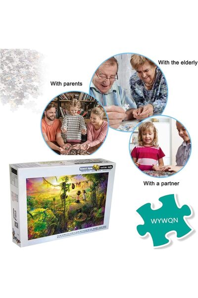 Yelajoy أحجية خشبية مكونة من 1000 قطعة، برج إيفل، صديقة للبيئة، ممتعة للعائلة...