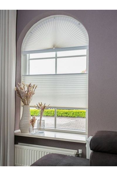 TREND STOR PERDE Trend Pleat Folding Glass Balcony Curtain - Office Curtain - Kitchen Curtain - Living Room Curtain