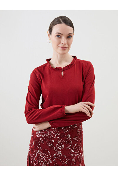 LC Waikiki Women's Stand Collar T-Shirt