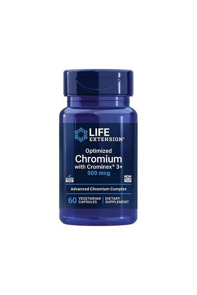 Life Extension Optimized Chromium With Crominex 3, 60 Capsules