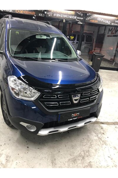 BatmanGarage Dacia Dokker Kaput Rüzgarlığı Kaput Koruma 2012+ Parlak Siyah