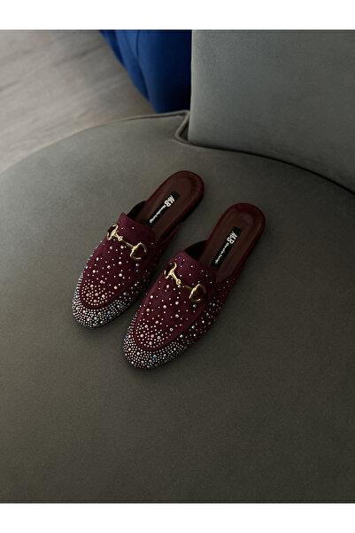 M&B Papuci de damă cu detaliu de piatră, mărimea 36 43