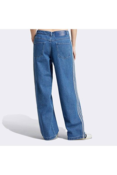 adidas Adicolor Kadın Mavi Jean Pantolon (JD2574)