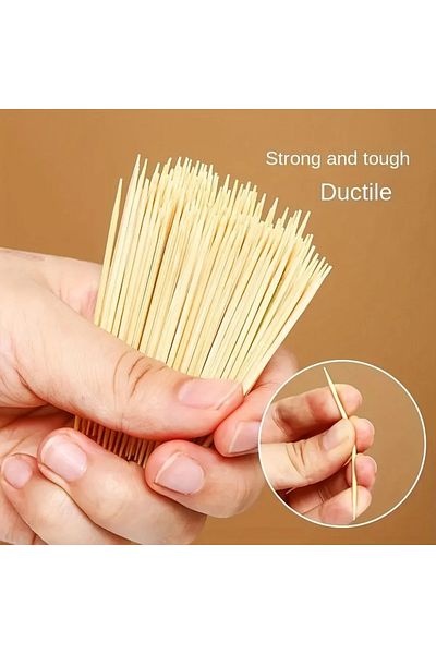 Choice 1000Pcs Disposable Double Head Dental Floss Tool Bamboo Dental Floss Hotel Household Fine Toothpi...