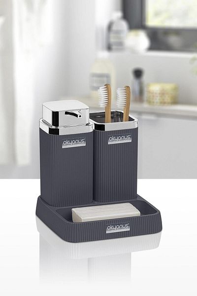 Okyanus Home Σετ νιπτήρα Stella Anthracite Chrome