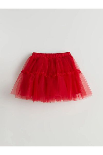 LC Waikiki Lcw Kids Pink Girls' Tutu Skirt with Elastic Waist