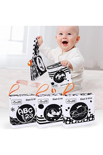 Arabest Baby Alphabet Book Set, Soft Cloth Books with Rattles, Touch & Feel A...