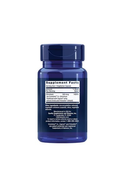 Life Extension Optimized Chromium With Crominex 3, 60 Capsules