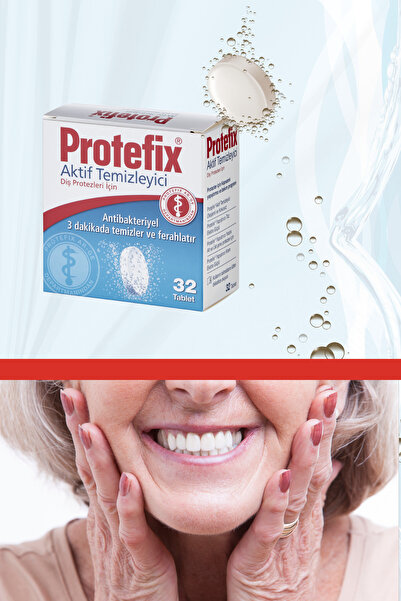 Protefix Diş Protezleri Için Aktif Temizleyici 32 Tablet