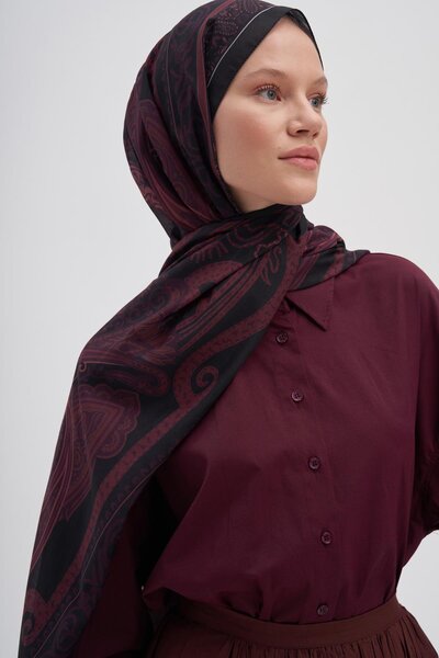 carell Vintage Red Nilla Cotton Shawl