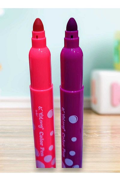 izmir yazici servis Jumbo Felt Tip Pen Set of 12 Vibrant Colors Washable