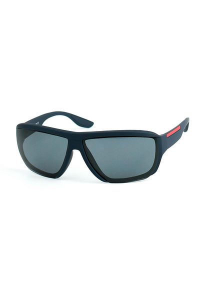 Di Caprio Men's Navy Blue Uv400 Protection Rectangular Model Sunglasses