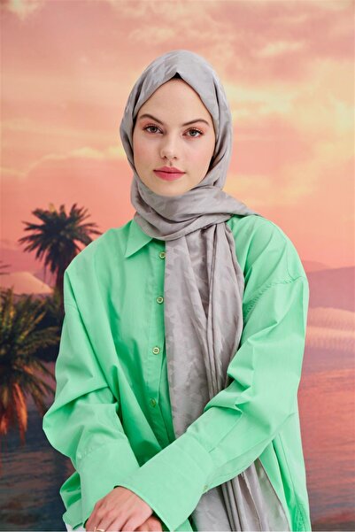 carell Smoked Houndstooth - Italian Jacquard Silk Shawl