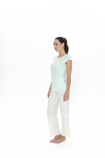 U.S. Polo Assn. Set de pijamale de vară din țesătură viscoză pentru femei Polo
