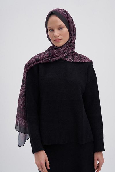 carell Ethnic Red Nilla βαμβακερό σάλι