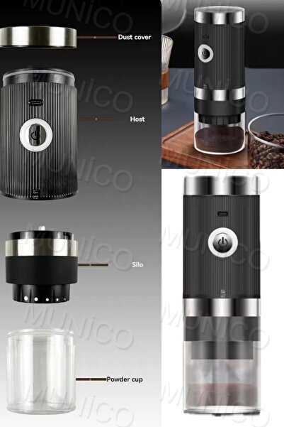 Munico Çok İşlevli Kahve Delileri İçin Taşınabilir USB Şarj Edilebilir Kahve ...