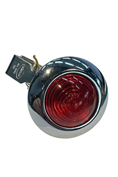 gcstore Klasik Oto Ön Cam Kenarı Kırmızı Dekor Lamba Fog Lamba Pipo Lamba ÇAP...