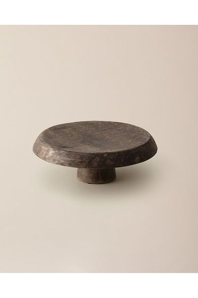 Madame Coco Paix Decorative Plate - 23 cm - Brown