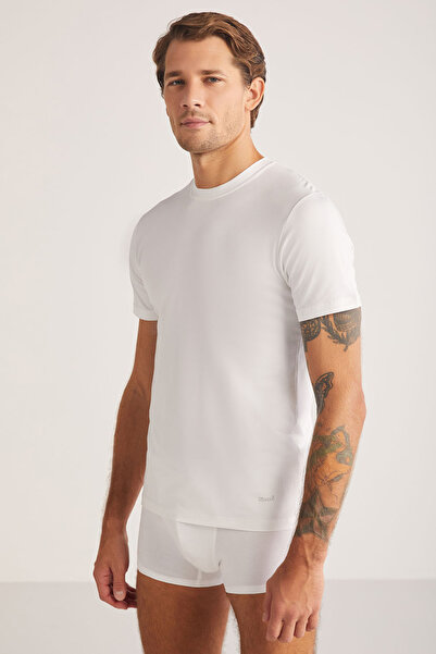 Kom White Men's T-shirt 44ts10051beya