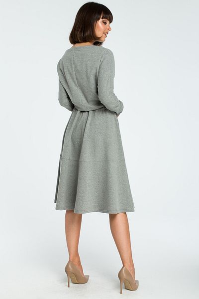BEWEAR Flared dress with long sleeves