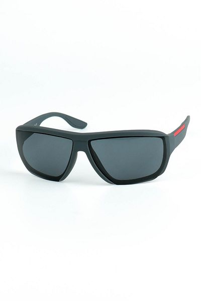 Di Caprio Men's Gray Uv400 Protection Rectangular Model Sunglasses
