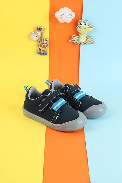 Moda Lime Unisex Full Orthopedic Flexible Breathable Children's Sports Shoes Velcro Soft Children's Colorful Sneakers