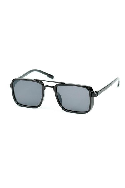 Di Caprio Men's Black Uv400 Protection Rectangular Model Sunglasses