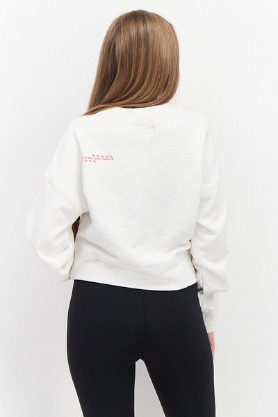 Puma Women Oversized Fit Long Sleeve Training Sweatshirt, Cream Heather