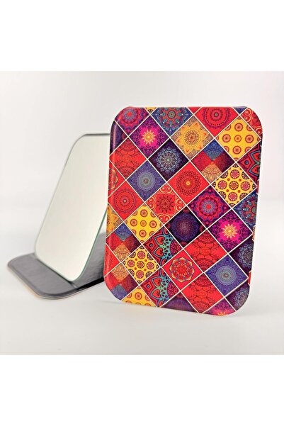 Tedz Collection MORDİNO Pvc Kapaklı 11x15 cm Küçük Boy Masa Aynası