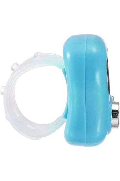 Yuwell Digital Tally Counter, Mini Finger Ring LCD Clicker, Handheld Resettable Tasbeeh, Blue