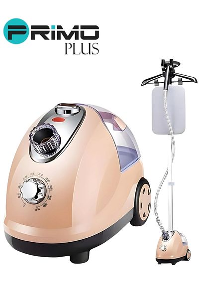 Primo Plus Professional Garment Steamer, Flatbed Vertical Steamer, 2000W, Fast Heating with 1.8L Water Tank