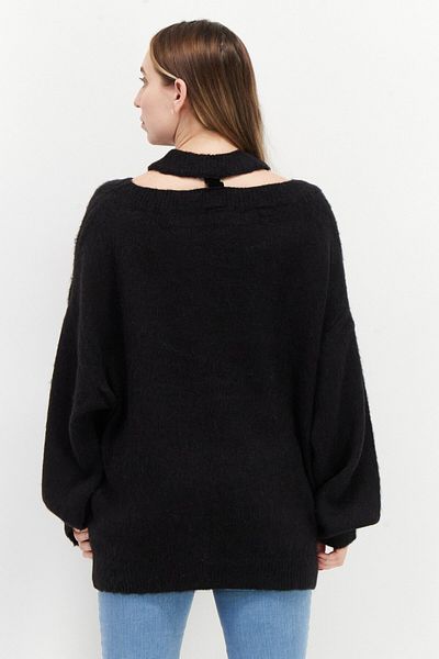 Replay Women Halter Neck Knitted Sweaters, Black