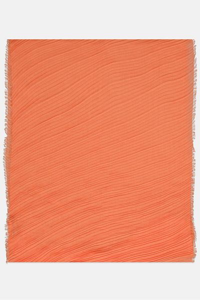 ZERO Women Plain Scarf 182 x 7 cm, Coral