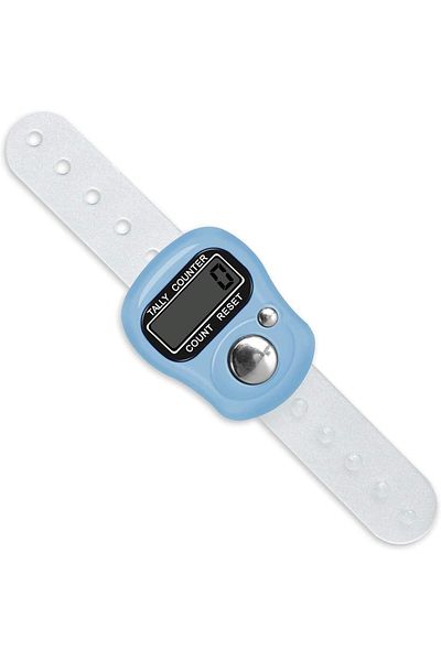 AWH Electronic Finger Counter 5-Pack, Resettable 5-Digit LCD Hand Tally Counter- Assorted Colors