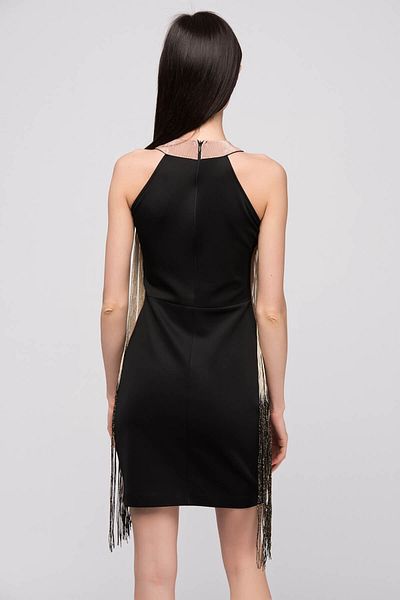 Sense Glittery Tassel Λεπτομερές βραδινό φόρεμα| Elb31269 Σκόνη