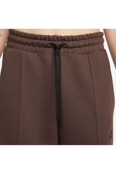 Nike sportwear tech fleece mid rise kadın eşofman alt kahverengi kadın eşofman