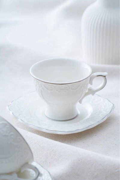 ACAR Syt-06058 Angela Silver 6-Piece Coffee Cup Set